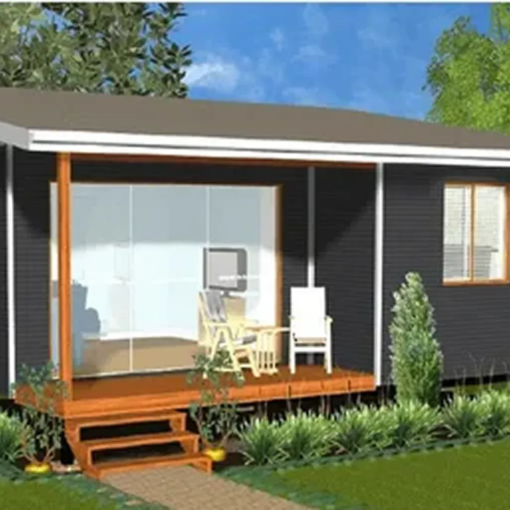 black house with wooden deck and landscaping black house with wooden deck and landscaping